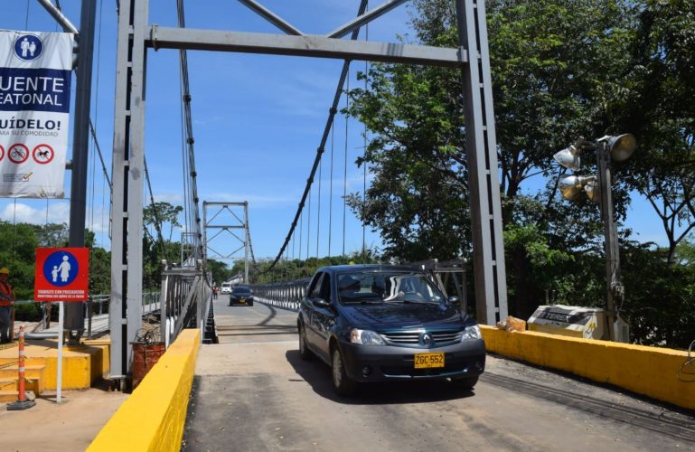 Se habilita paso alterno por el puente INVIAS 1 en El Charte