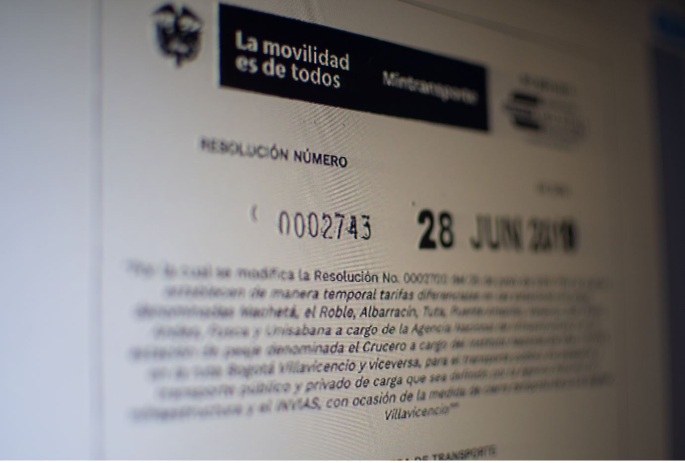 El Ministerio de Transporte emitió la resolución 2743 del 28 de junio de 2019, a través de la que se modifica la Resolución 0002700 del 25 de junio de 2019 “por la cual se establecen de manera temporal tarifas diferenciales en las estaciones de peaje denominadas Machetá, El Roble, Albarracín, Tuta, Puente Amarillo, Veracruz, San […]