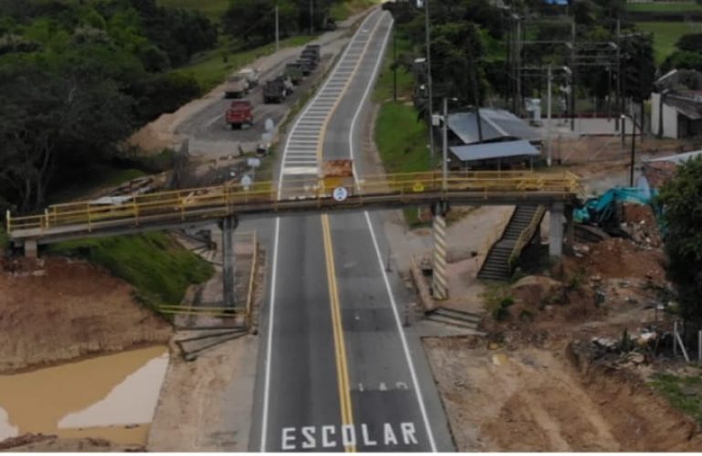 Por desmonte de Puente Peatonal existente se restringirá durante 3 horas la movilidad en el sector de La Turúa, entre Aguazul y Tauramena