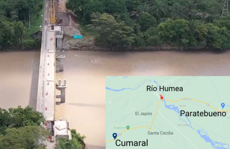 Inician actividades de izaje y lanzado de vigas en puente sobre río Humea