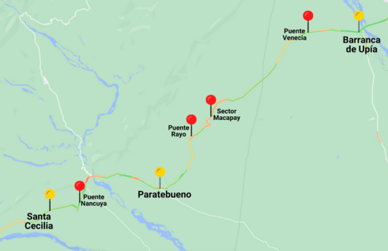 Conozca las restricciones vehiculares que se presentarán el 26 de abril entre Paratebueno – Barranca de Upía