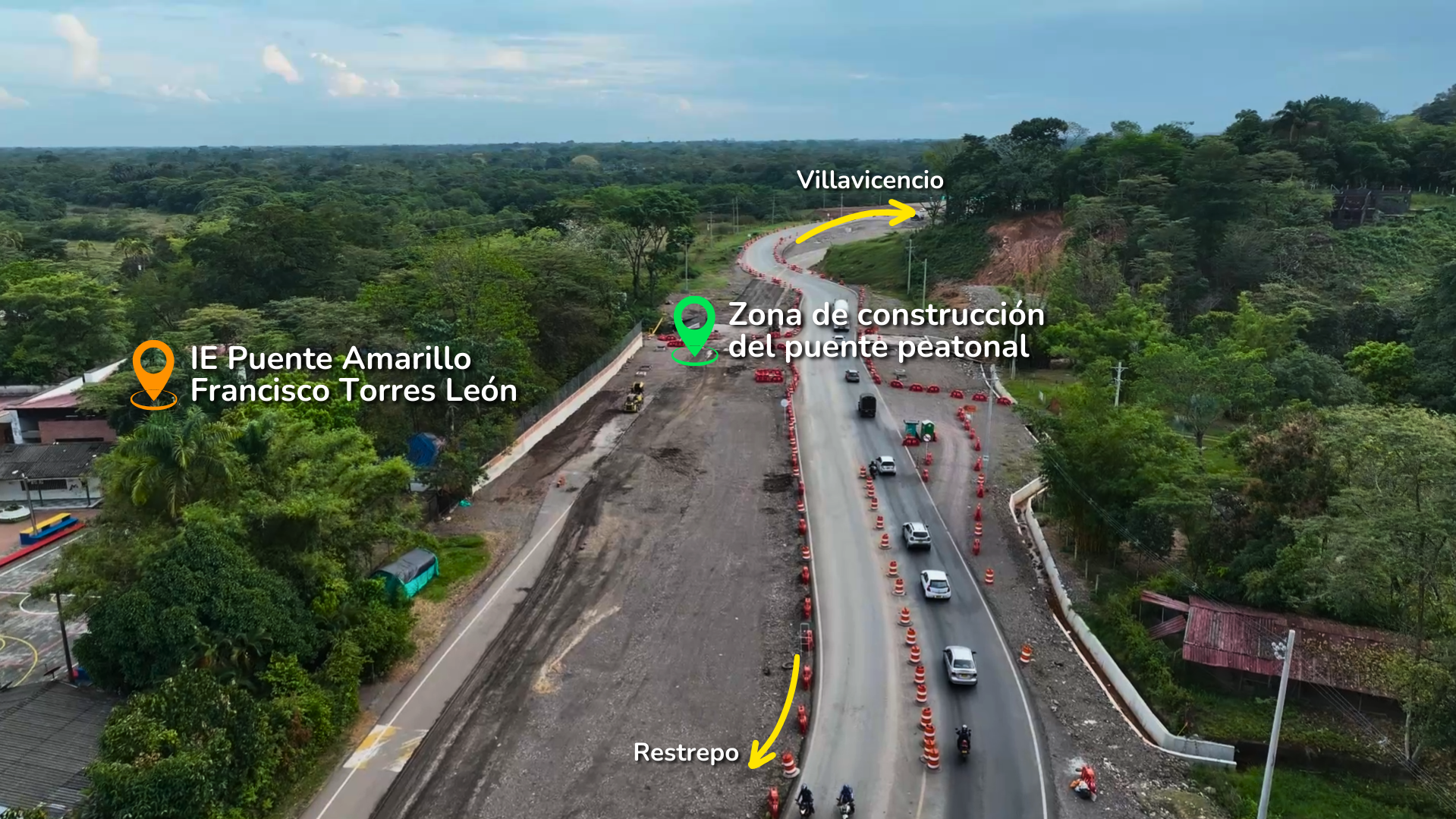 Villavicencio, 09 de febrero del 2024. La Concesionaria Vial Del Oriente – Covioriente informa que, este sábado 10 de febrero, se presentarán restricciones en la movilidad de 10:00 p. m. a 11:30 p. m. en el sector de la Institución Educativa Puente Amarillo Francisco Torres León, vía Villavicencio – Restrepo, en el kilómetro 7+923 de […]